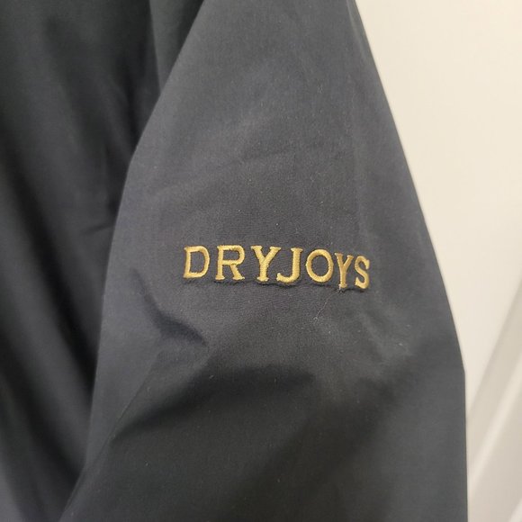 DryJoys By Footjoy Jacket Mens Medium M Black Short Sleeve 1/2 Zip Pullover Golf - Picture 3 of 7